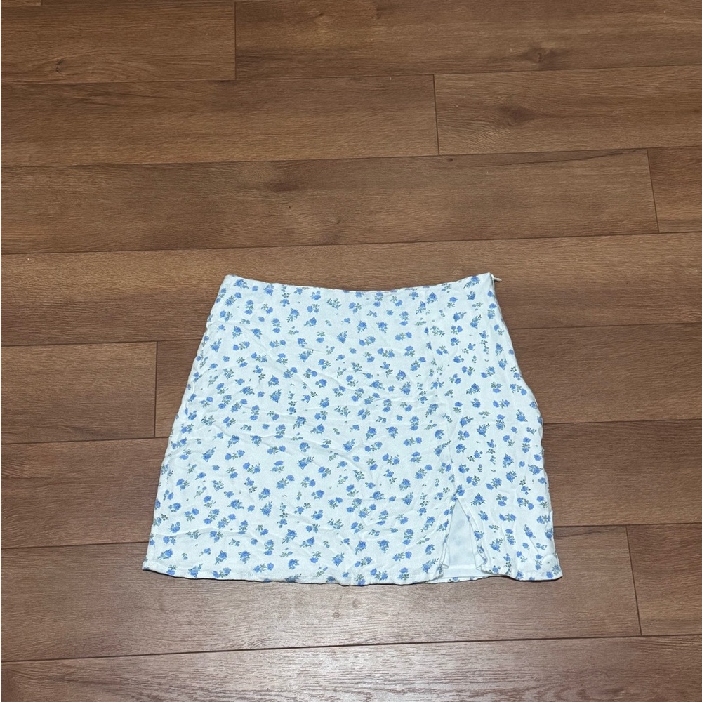 Floral Blue Skirt